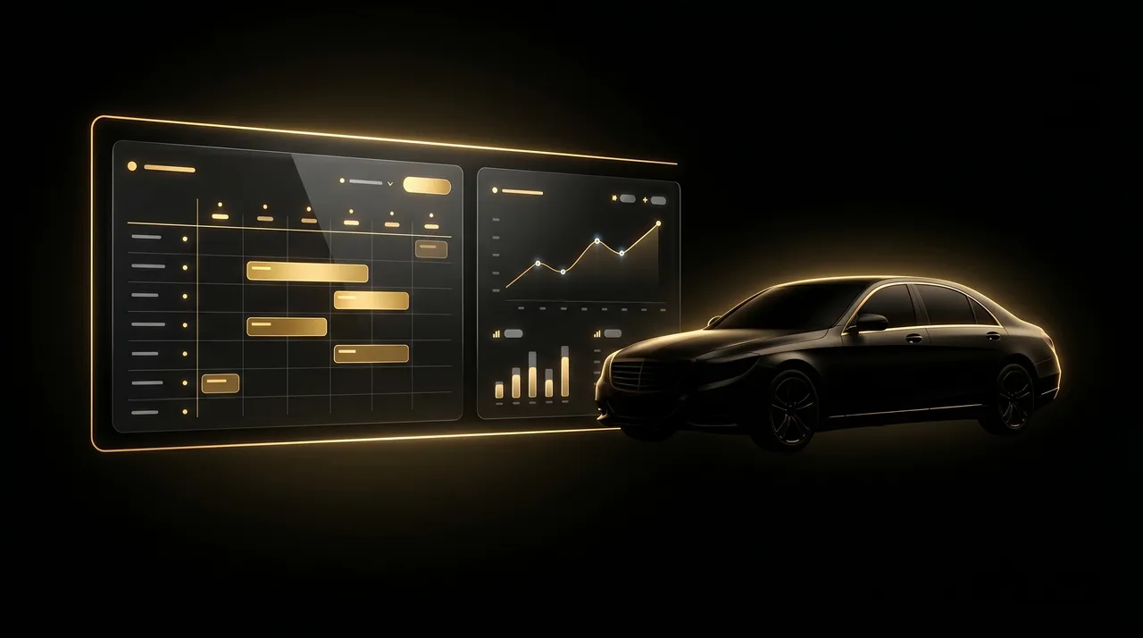 4fleet dashboard showing bookings, fleet status and AI insights