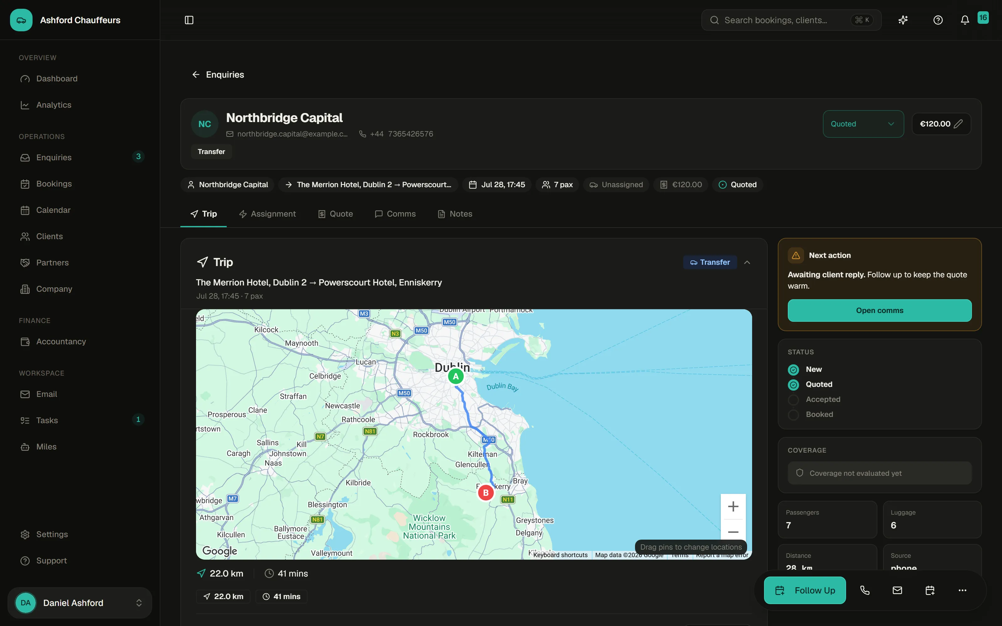 4fleet ai quotes in seconds view in dark mode